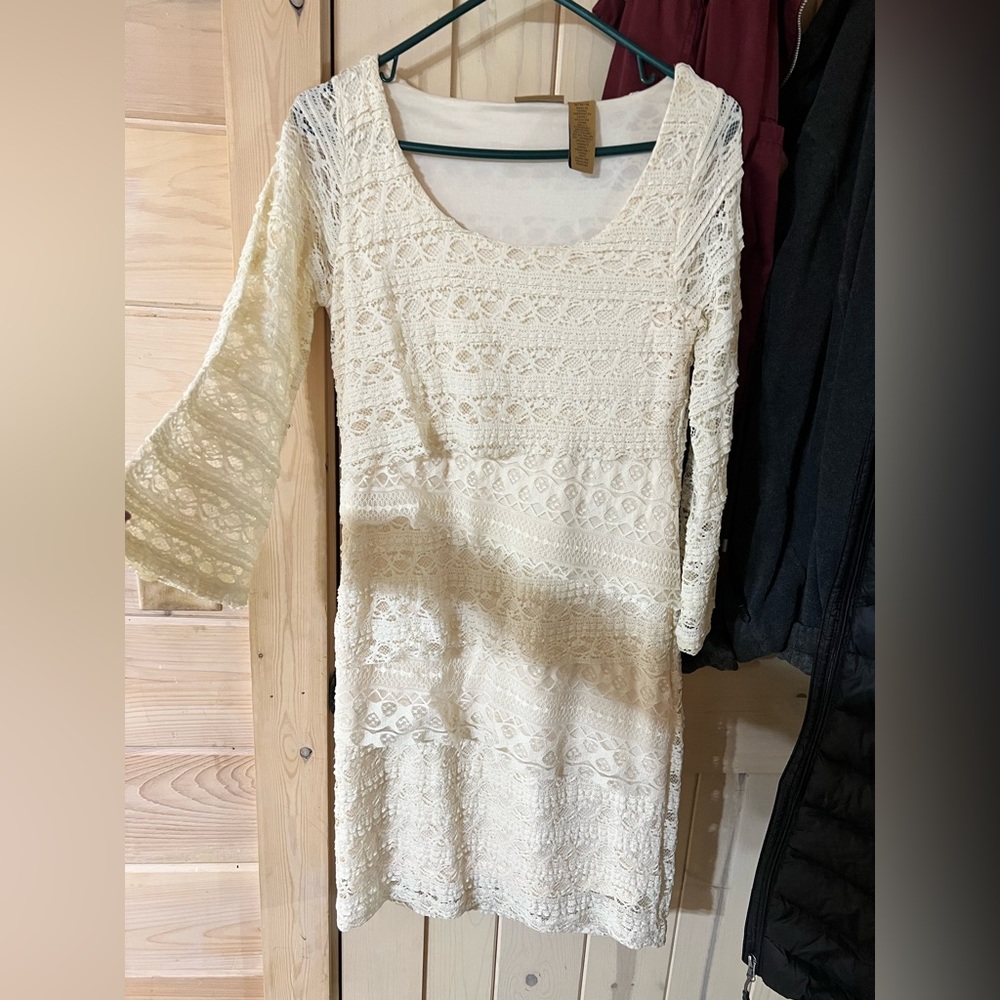 Western style cream colored Wrangler dress